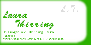 laura thirring business card